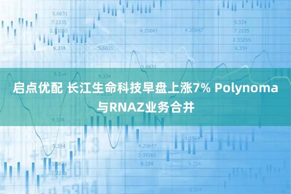 启点优配 长江生命科技早盘上涨7% Polynoma与RNAZ业务合并