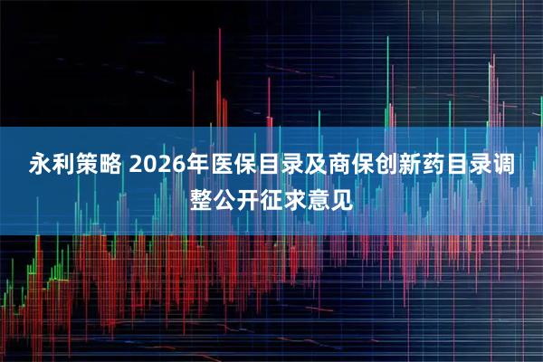 永利策略 2026年医保目录及商保创新药目录调整公开征求意见