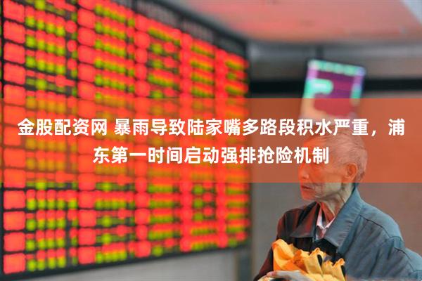金股配资网 暴雨导致陆家嘴多路段积水严重，浦东第一时间启动强排抢险机制